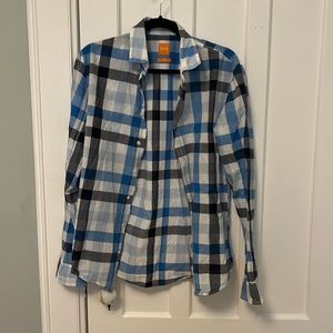 Hugo Boss Blue Check Shirt